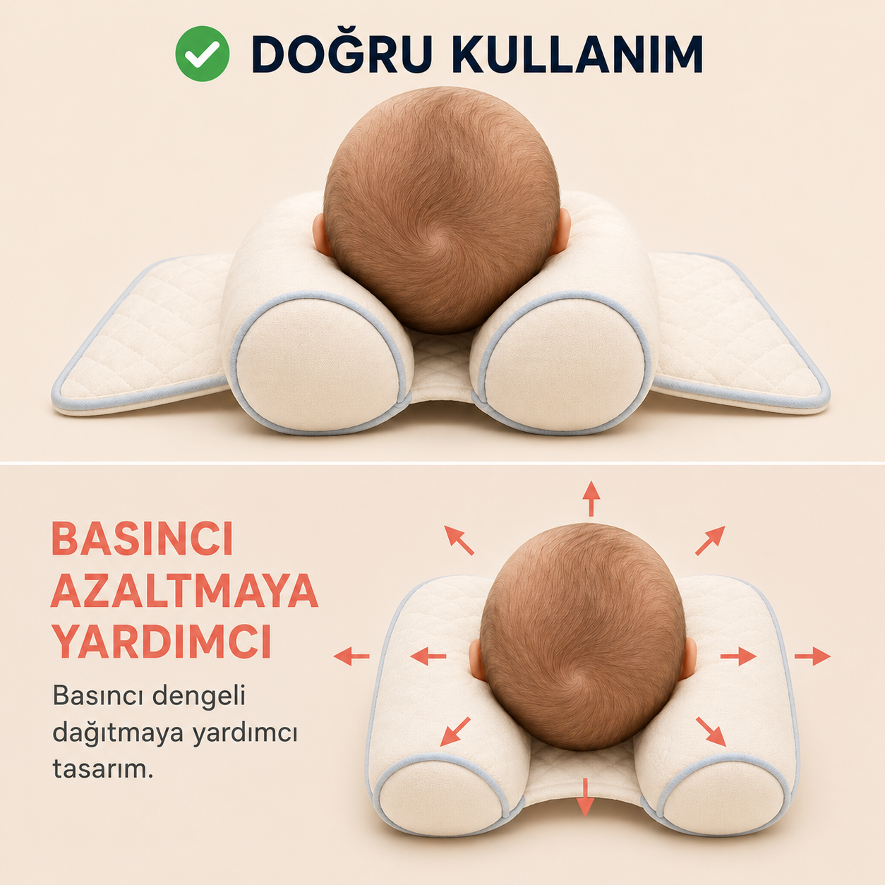 Pufify Ortopedik Bebek Yastığı